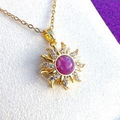 Rapunzel Güneşi Kolye - Rapunzel Sun Spinning Necklace