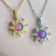 Rapunzel Güneşi Kolye - Rapunzel Sun Spinning Necklace