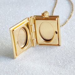 Özelleştirilebilir Kitap Locket Kolye