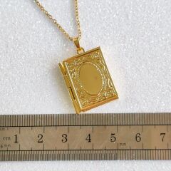 Özelleştirilebilir Kitap Locket Kolye