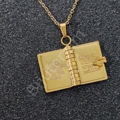 Kişiye Özel Sayfalı Kitap Kolye