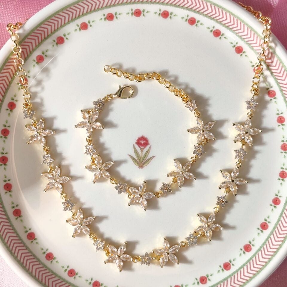 Lily of the Valley Kolye-Bileklik Set