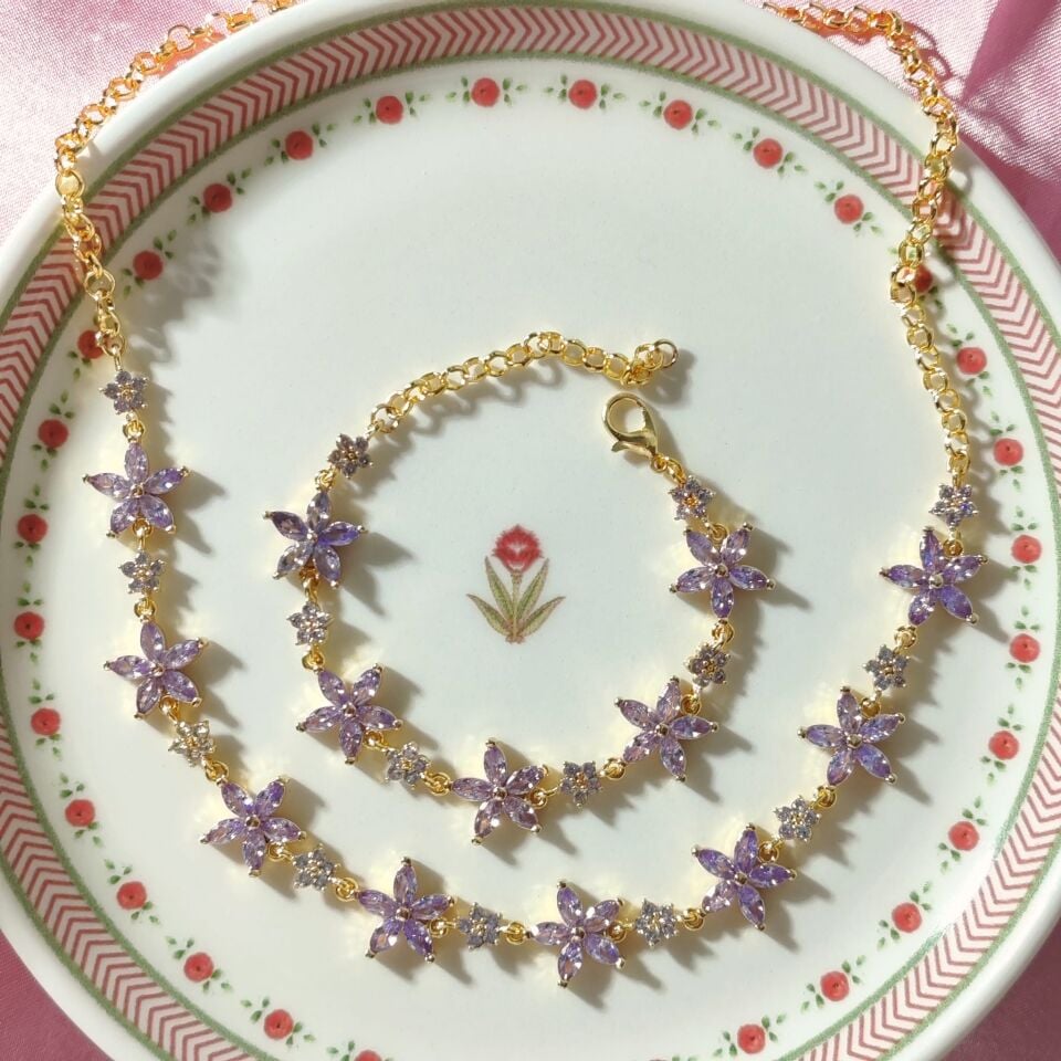 Lily of the Valley Kolye-Bileklik Set