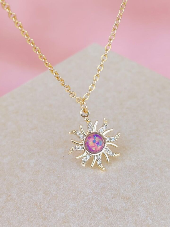 Rapunzel Sun Opal Kolye