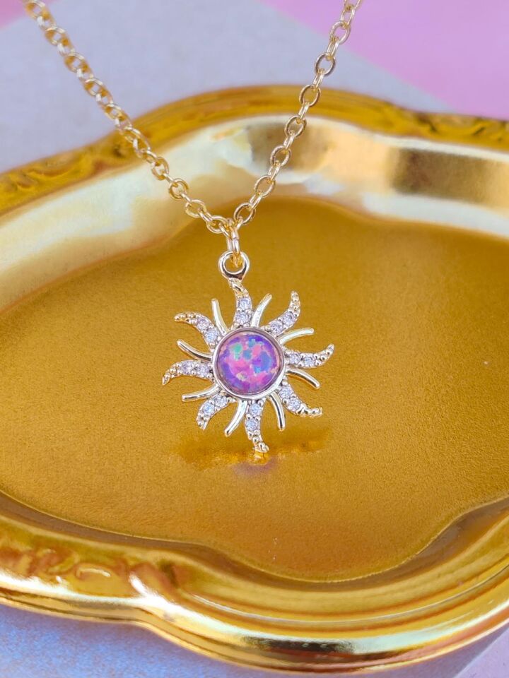 Rapunzel Sun Opal Kolye