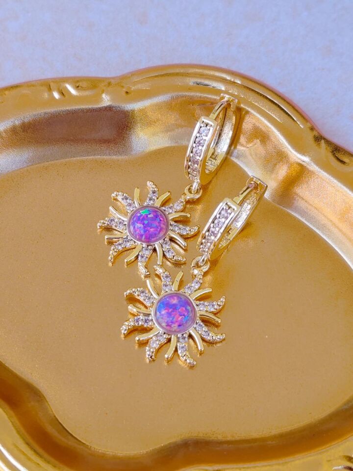 Rapunzel Sun Opal Küpe